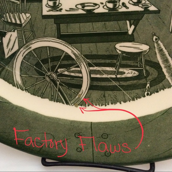 Large vintage Colonial Homestead plate - Picture 3 of 5